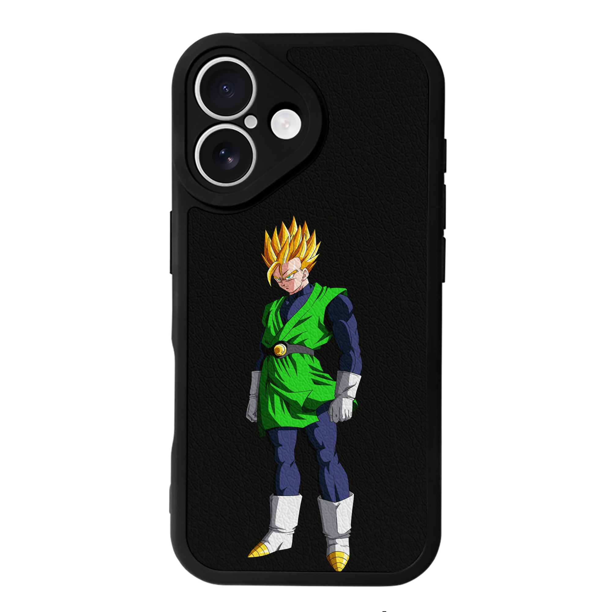 （画像用） ドラゴンボール 孫 悟飯（そんごはん）DRAGON BALL Son Gohan 【iPhone 16シリーズ対応】シリコンスマホケース（レザー調） 材質：シリコン